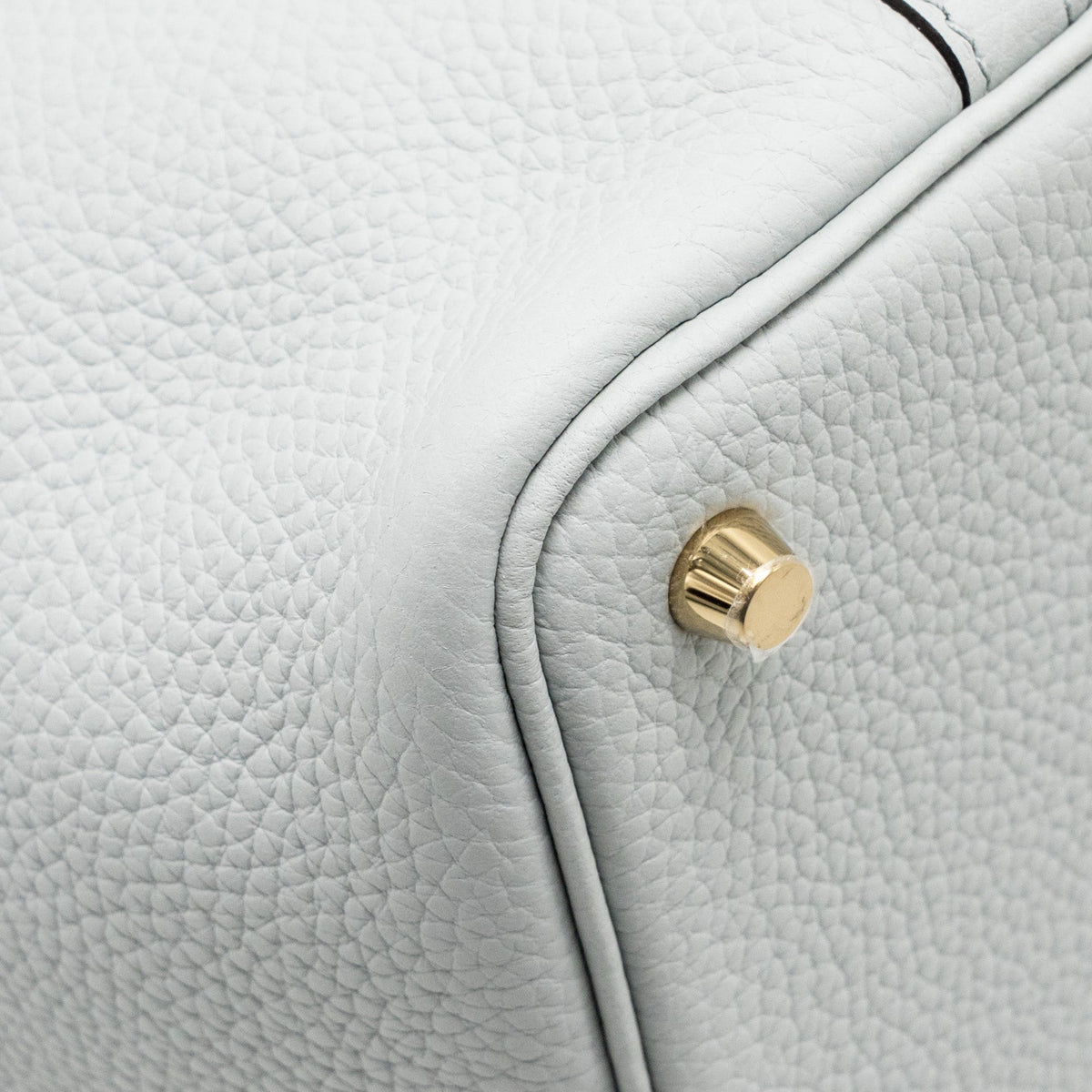 Hermes Picotin 18 Lock Bag Clemence Blue Pale GHW