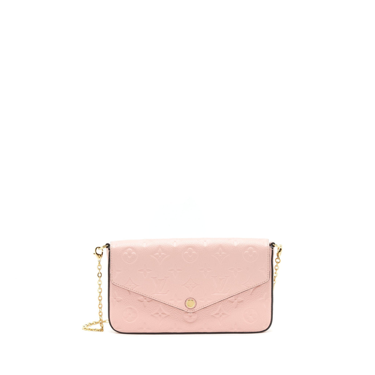 LOUIS VUITTON FELICIE POCHETTE MONOGRAM EMPREINTE ROSE POUDRE