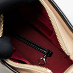 CHANEL SMALL GABRIELLE HOBO BAG CALFSKIN BEIGE / BLACK  MULTICOLOR HARDWARE