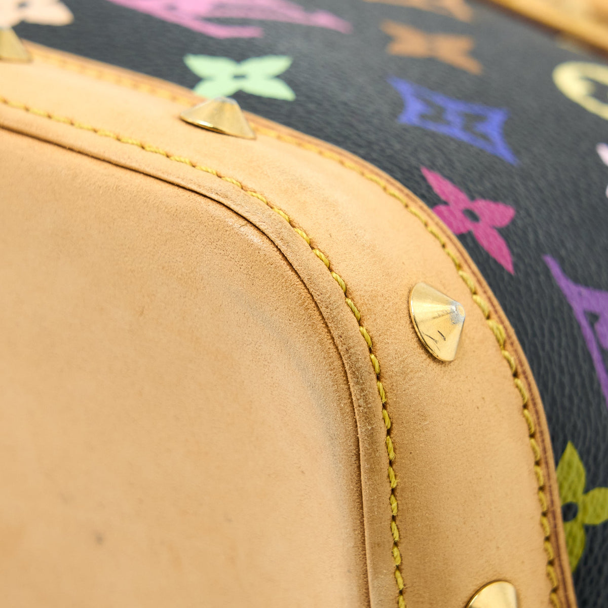 LOUIS VUITTON ALMA BAG MONOGRAM CANVAS MULTICOLOUR/ BLACK GHW