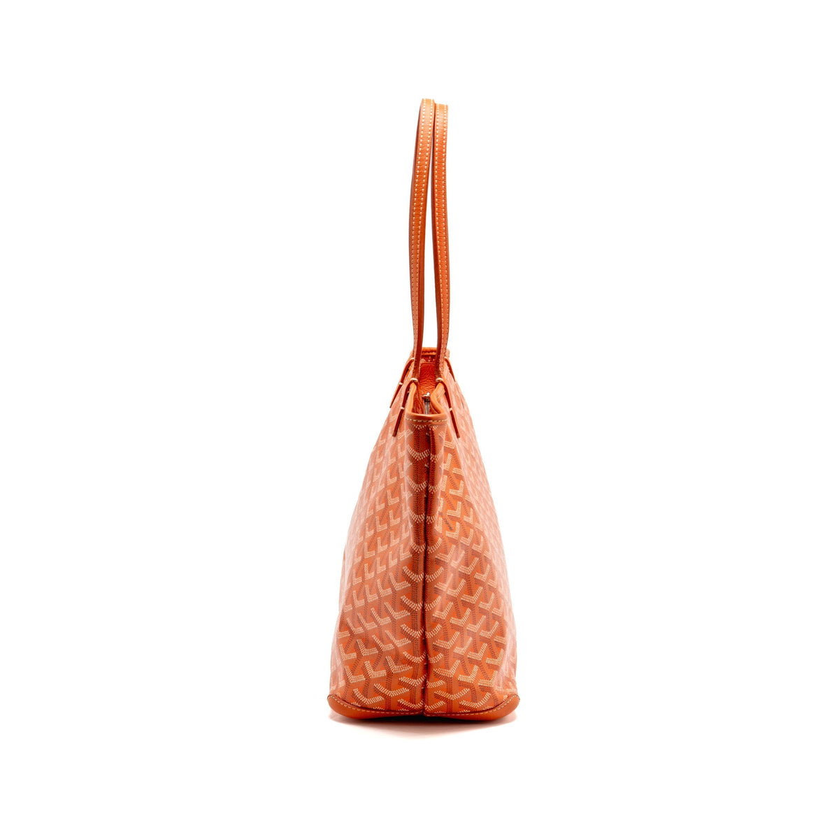 Goyard Artoise PM tote bag Goyardine canvas / calfskin orange SHW