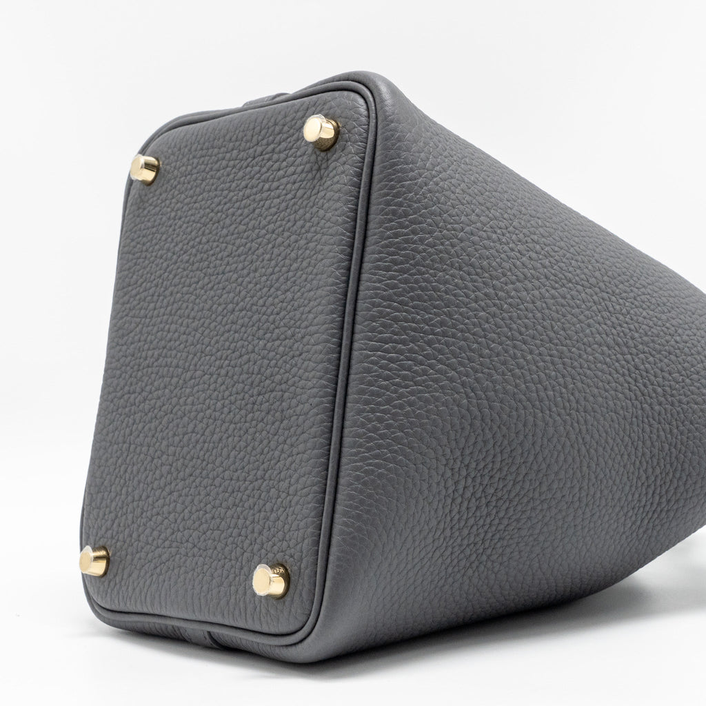 Hermes Picotin 18 Lock bag Clemence Ardoise LGHW