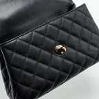 CHANEL SMALL COCO HANDLE CAVIAR BLACK LGHW (MICROCHIP)