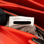 Bottega Veneta Small Roma Tote Bag Intrecciato Leather Red Gunmetal Tone Hardware