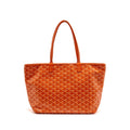 Goyard Artoise PM tote bag Goyardine canvas / calfskin orange SHW