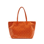 Goyard Artoise PM tote bag Goyardine canvas / calfskin orange SHW