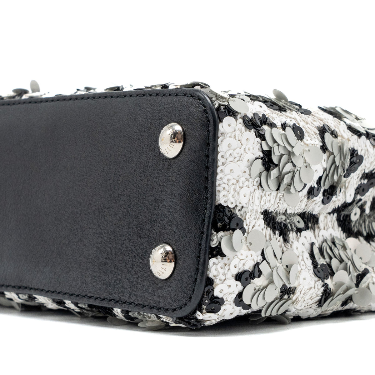 LOUIS VUITTON CAPUCINES MINI LIMITED EDITION SUQUIN / LEATHER MULTICOLOUR BLACK SHW