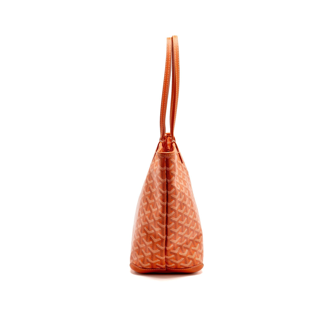 Goyard Artoise PM tote bag Goyardine canvas / calfskin orange SHW
