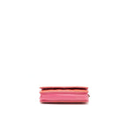 CHANEL WALLET ON CHAINS RED PATENT SHW