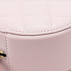 Chanel Round bag with pearl chain lambskin pink GHW