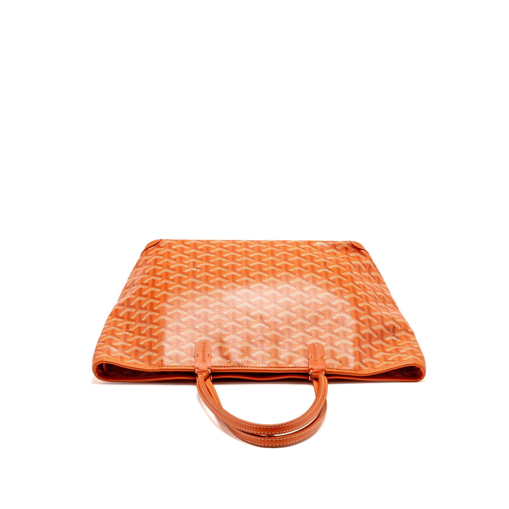 Goyard Artoise PM tote bag Goyardine canvas / calfskin orange SHW