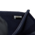 CHANEL CLASSIC FLAP CARD HOLDER CAVIAR NAVY LGHW