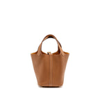 Hermes picotin 18 lock bag clemence gold GHW
