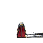 PRADA CASHIER BAG CALFSKIN RED /BLACK GHW