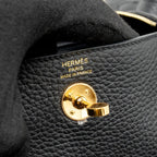 Hermes mini lindy II Clemence black GHW