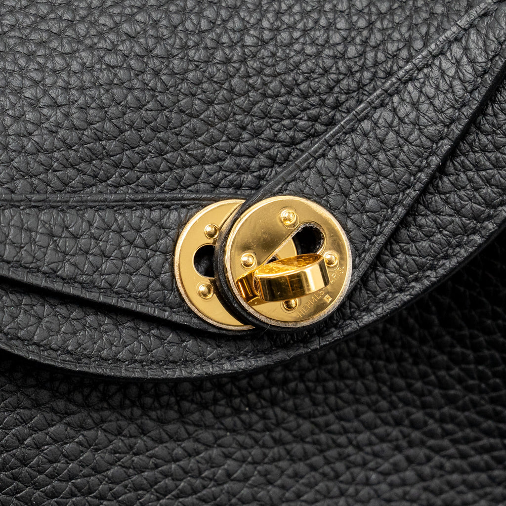 Hermes mini lindy II Clemence black GHW