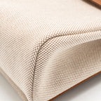 Hermes herbag mini canvas/Hunter leather ecru-beige/fauve SHW