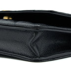 CHANEL TOP HANDLE WALLET ON CHAIN CAVIAR BLACK GHW (MICROCHIP)