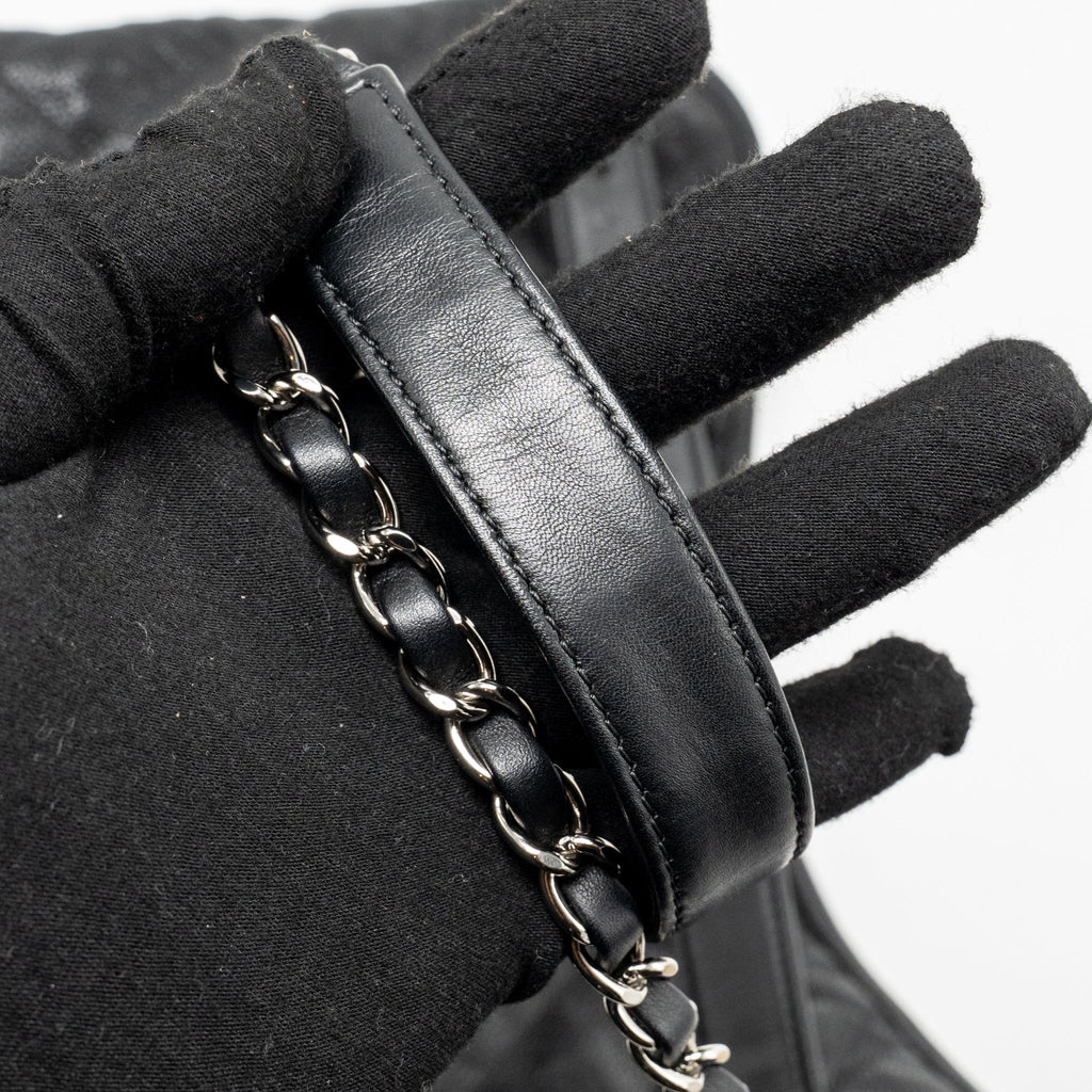 Chanel French Riviera Hobo Bag Caviar Black SHW