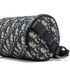 DIOR HOMME MESSENGER ROLLER BLUE OBLIQUE CANVAS SHW