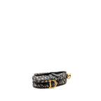 Dior Mini Saddle canvas oblique jacquard canvas blue GHW