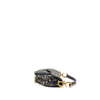 Dior Mini Saddle canvas oblique jacquard canvas blue GHW