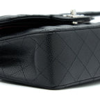 CHANEL SMALL CLASSIC FLAP BAG CAVIAR BLACK SHW (MICROCHIP)