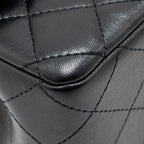 CHANEL MINIRECTANGULAR FLAP BAG LAMBSKIN BLACK LGHW (MICROCHIP)