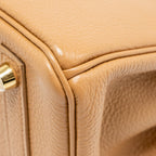 HERMES BIRKIN 25 TOGO BISCUIT GHW