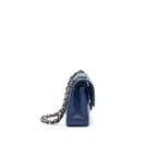 CHANEL CLASSIC SMALL DOUBLE FLAP CAVIAR NAVY LGHW
