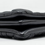 DIOR MINI CARO FLAP BAG CALFSKIN BLACK/ BLACK HARDWARE