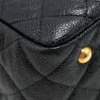 CHANEL SHOPPING TOTE BAG CAVIAR BLACK GHW