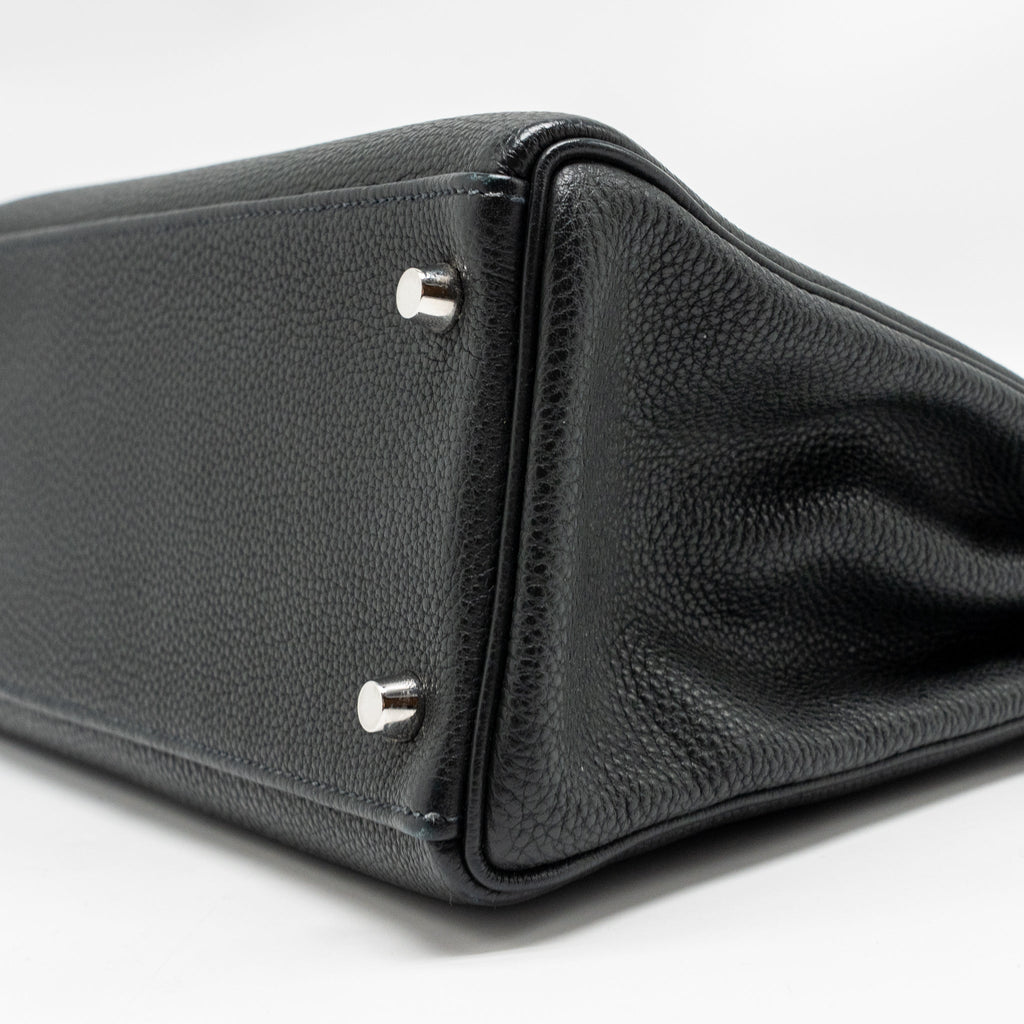 Hermes Kelly 28 Togo Graphite SHW