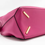 LOEWE MEDIUM PUZZLE BAG CALFSKIN FUCHSIA GHW
