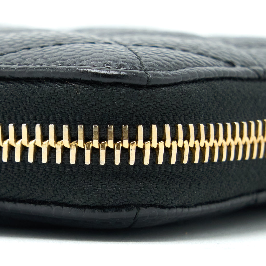 CHANEL ZIPPY LONG WALLET CAVIAR BLACK GHW