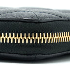 CHANEL ZIPPY LONG WALLET CAVIAR BLACK GHW