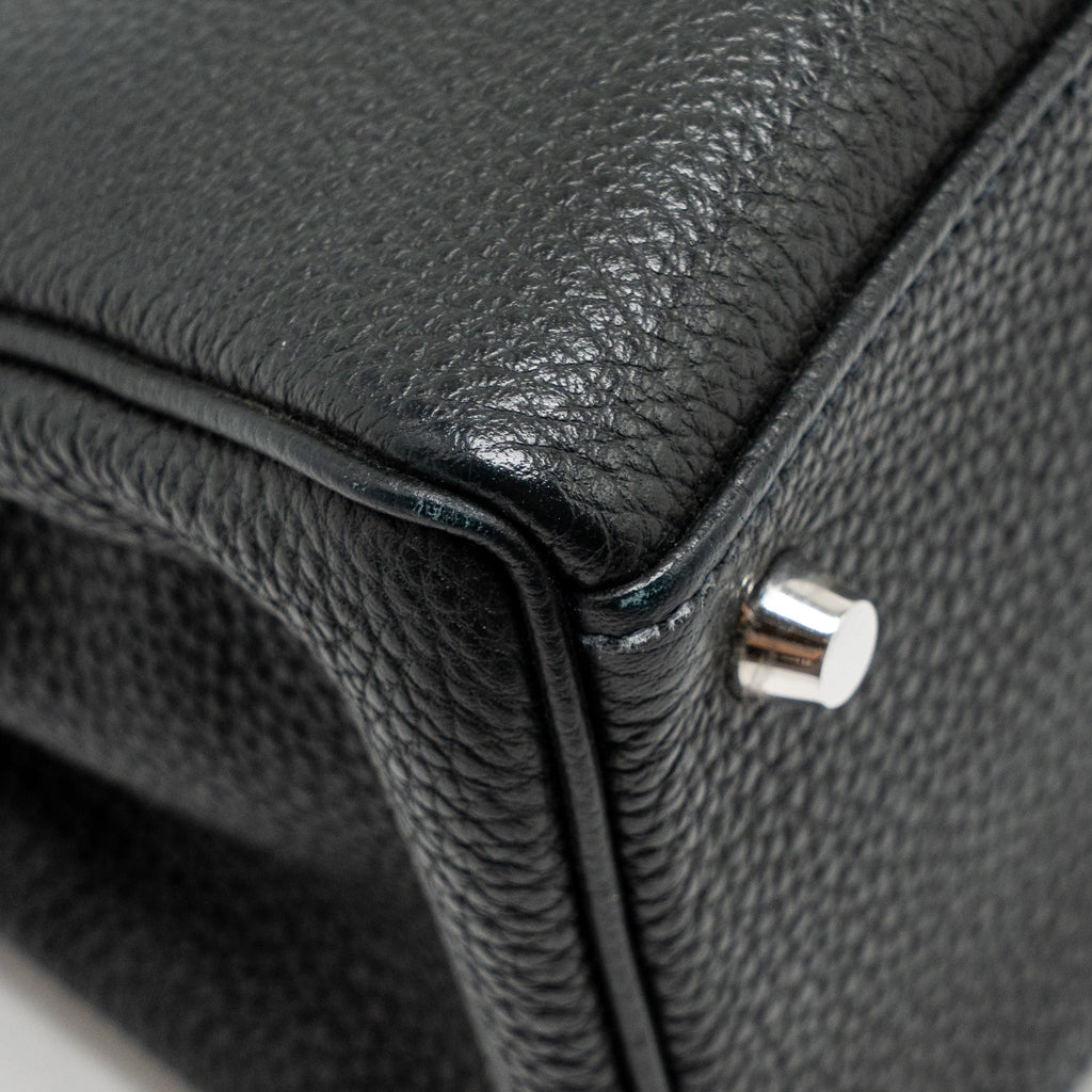 Hermes Kelly 28 Togo Graphite SHW