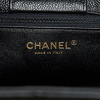 CHANEL SHOPPING TOTE BAG CAVIAR BLACK GHW