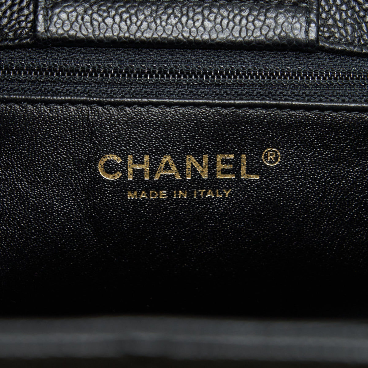 CHANEL SHOPPING TOTE BAG CAVIAR BLACK GHW