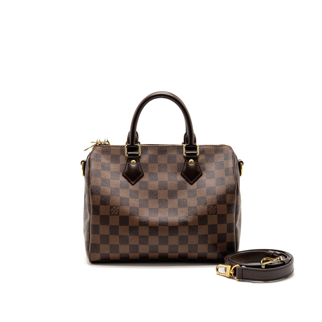 Louis Vuitton speedy Bandouliere 25 damier ebene canvas/leather GHW