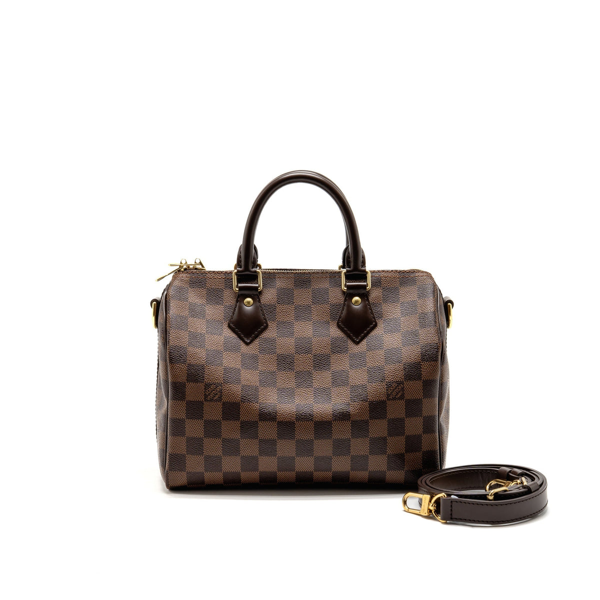 Louis Vuitton speedy Bandouliere 25 damier ebene canvas/leather GHW