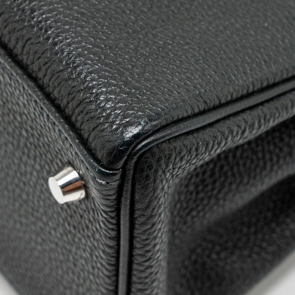 Hermes Kelly 28 Togo Graphite SHW