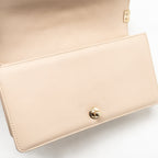 Chanel Medium Boy Bag Chevron Lambskin Beige LGHW