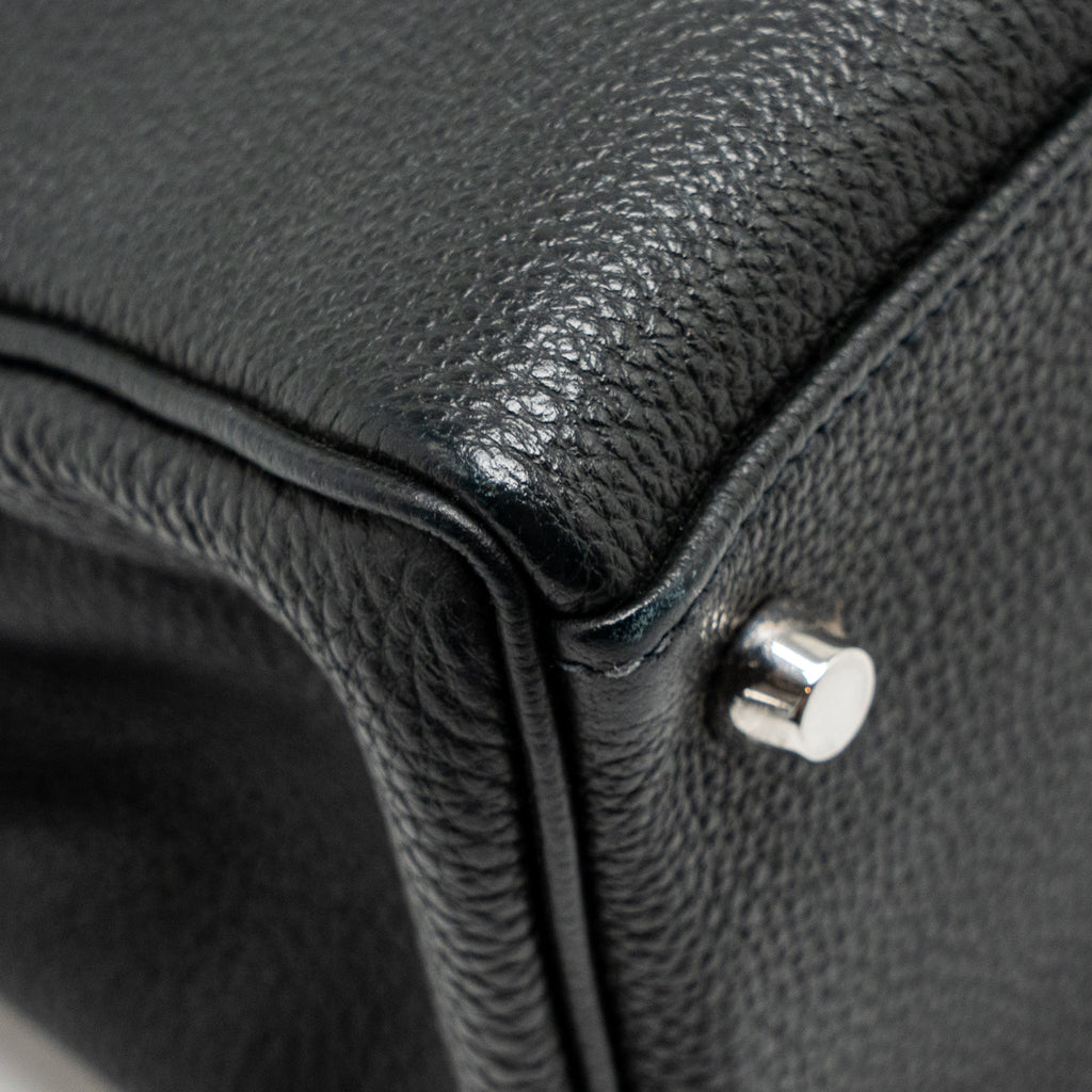 Hermes Kelly 28 Togo Graphite SHW