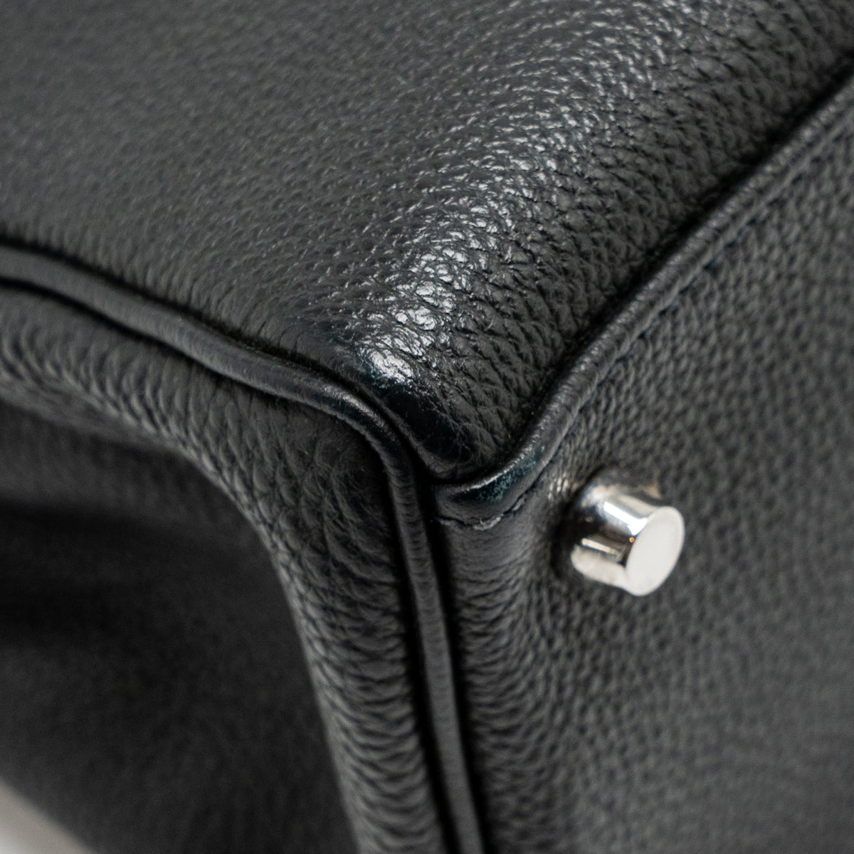 Hermes Kelly 28 Togo Graphite SHW