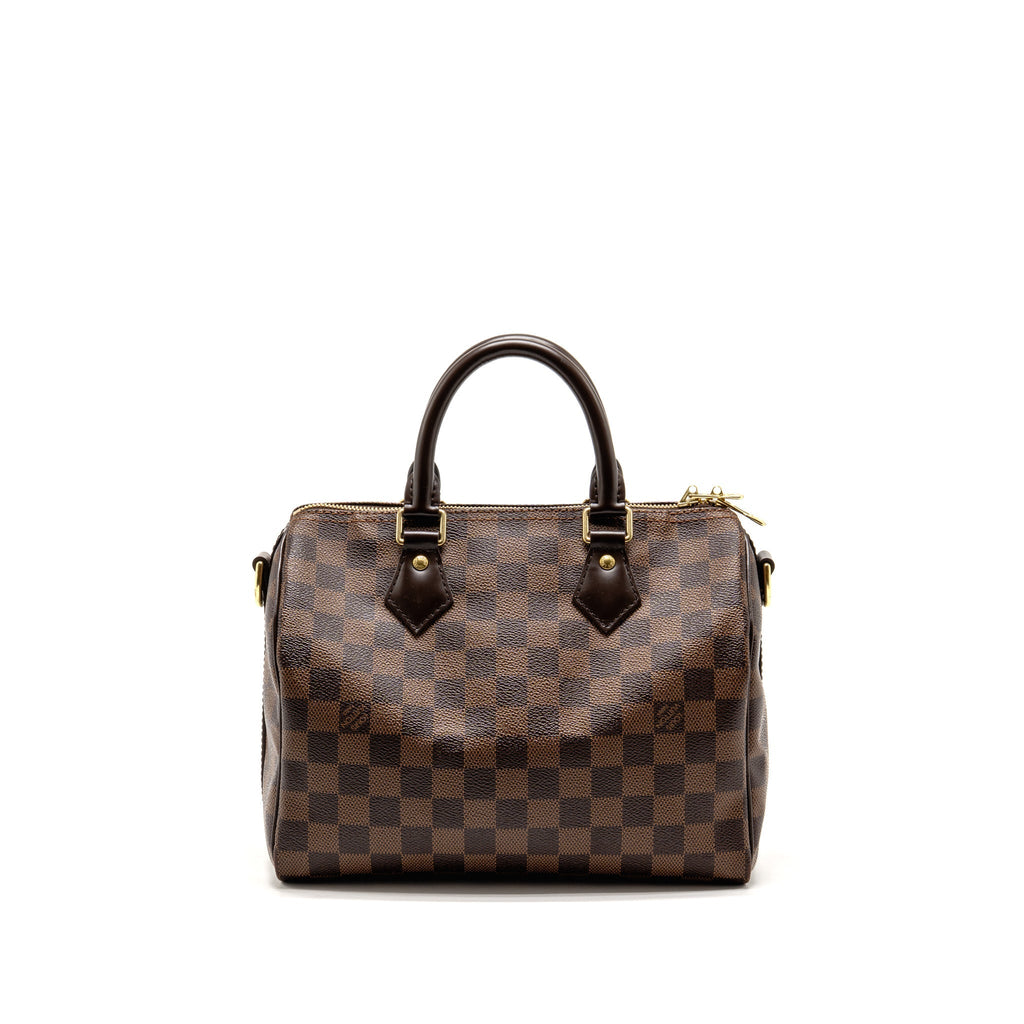 Louis Vuitton speedy Bandouliere 25 damier ebene canvas/leather GHW
