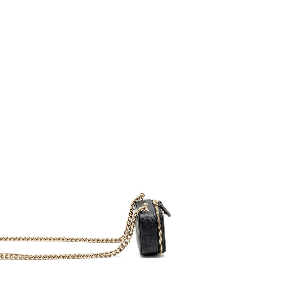 Chanel 22S Boy Clutch with Chain Caviar Black LGHW