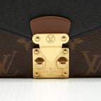 LOUIS VUITTON LONG WALLET BLACK/MONOGRAM CANVAS GHW