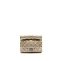 Chanel Mini 2.55 Reissue Roll Clutch Iridescent Calfskin Light Gold SHW