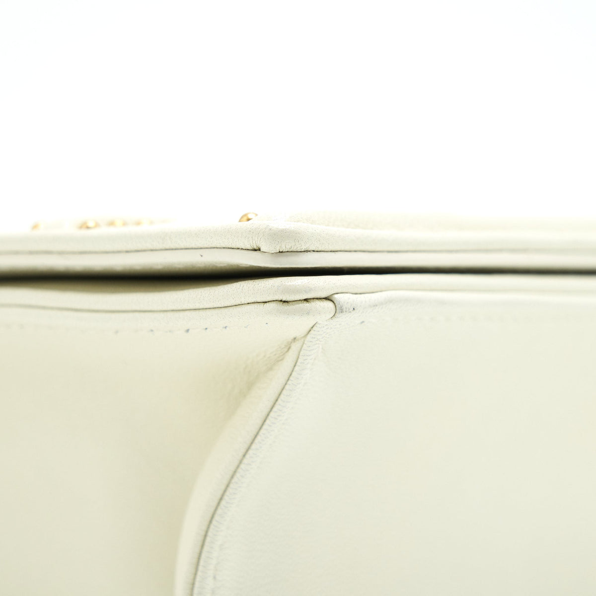 DIOR MEDIUM STUDDED DIORAMA WHITE GHW